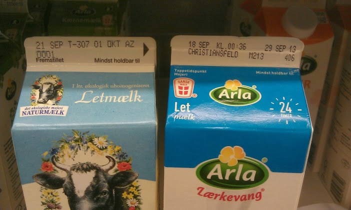 Arla's mælk har stået over 24 timer i butikken. 